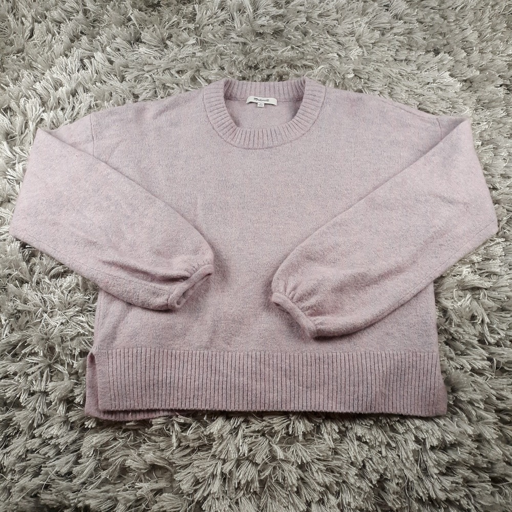 Madewell Sweater Womens Size Medium Light Purple I Lavender Wool Blend